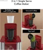 Coffee Makers SIFENE Single Serve Coffee Machine 3-in-1 Pod Coffee Maker for K-Pod Capsule Ground Coffee and Leaf Tea with 6-10 oz Cup Size Y240403