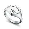 Merk charme tff precisie hoogwaardige gladde hartring mode mode liefde honderd torens