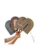 Designer fan handvävd tång hängande fan vietnamesisk etnisk fan nordisk väggdekoration högkvalitativ handvävd sommarfläkt