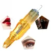 10/20 PCS Tattoo agulha de maquiagem permanente agulhas de agulhas de maquiagem Dica para microblading Tattoo Pen Gun Machine sobrancelha RL/RS/RM/M1