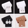 50pcs/Lot Earrings Necklaces Display Cards For Jewelry Organizer Self-Seal Packaging Cardboard Hang Tag Card Ear Stud Paper Card