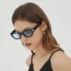 Sonnenbrille kleiner Rahmen Katzenauge Frauen für Männer Designer Sonnenbrille Vintage Punk Nietschatten Hip Hop Coole Brillen