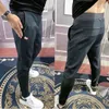 Herrenhose Golf Herbst und Winter Patchwork Small Foot Jogginghose Die koreanische Version des Modetrends mit elastischer Taille einfarbig