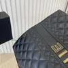 Borsa da donna di marca di lusso Borsa da viaggio per pendolari Borsa da viaggio con zaino di grande capacità Colore oro nero 40 cm