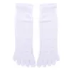 Chaussettes antidérapantes pour hommes, doux, sport, course à pied, coton, cinq orteils, Tube central, cinq doigts