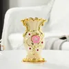 Vasi 1pc Cottono in ceramica Vaso Fiore Ornamenti simulano motivi per ufficio decorazioni per la casa senza bouquet