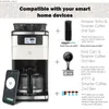 Kaffeemaschinen Brauen Sie Kaffeemaschine und Mühle mit App 3 austauschbare Tafeln (Creme Black Rot) Neu in den USA Y240403 neu