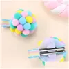 Hair Accessories 2Pcs Sweet P Clips For Baby Girls Handmade Rainbow Balloon Side Clip Barrettes Fashion Hairpin Hairgrips Ornament Dro Otxkd