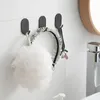Крючки самостоятельно сдвижные настенные вешалки для ванной комнаты для ванной комнаты кухонные шарфы Организатор Организатор