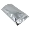 Groothandel Clear Stand Up Aluminium Foil Zipper Lock Pakket Tas Doypack Mylar Foil voor Zip Storage Plastic Lock Pouch Coffee Powder Snack LL