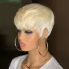 Wigs Wigera Synthetic на продажах 613# короткие прически стилей Pixie Cut Straight Natural Bangs Machine сделан не подходит для женщин.