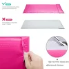 Torby 50pcs Bubble Mailers Wyściełane koperty Pearl Film Prezent Present Mail Commerope Bag na książkę magazyn wyłożony pocztą self self różowy