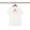 Дизайнерский роскошный FEN Classic 2023 Новая футболка с коротким рукавом Unisex Pure Cotton Roman Fashion Ins Casual Top