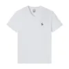 Camiseta clássica masculina Camiseta de camiseta masculina de algodão puro de manga curta elástica em V Sports de esporte respirável Casual de decote de decote rápido