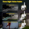 Cameras V380 WiFi IP Camera 4X Zoom Indoor Surveillance Camera Color Night Vision Human Detection Security CCTV Camera Baby monitor