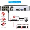 System HFWVISION 4k 8CH Security Camera System 8MP HD Recorder Video Surveillance Set Indoor Nvr Kit Poe Ip Cameras Cctv