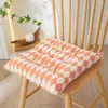 Pillow Striped Diamond Plush Geometric Student Seat Home Back Chair Dining Room With Strap Bupad