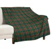 Filtar Moran Tartan Forest Green Irish Plaid Throw Filt för vinter retros