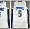 Basquete costurado Paolo Banchero Jerseys 5 Banchero Sports Pants Meninos de Juventude masculino 100% Bordado