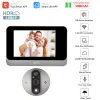 Campagne de porte Wifi Smart WiFi TUYA CAME CAME POMMOSE 1080P HD VIDÉO DORTE PIR DÉTECTION DE PIR 166 ° LENS INGUL