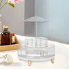 Förvaringslådor Makeup Organiser Clear Cosmetic Case for Countertop Badrums skrivbord