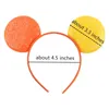 10pcs/Lot Wholesale Lollipop Sequin Mouse Mouse Ears Hairband Hairband Women Party Headwear Girls Kids Diy Hair Association 240329