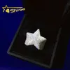 Anneaux de diamant glacés Real Gold plaqué 925 argent sterling Moisanite Stars Rings Hip Hop Bijoux