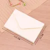 Подарочная упаковка Свадебная винтажная европейская стиль Kraft Paper Mini Card Card Blank Conventes для писем приглашения конверт