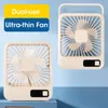 Liten Desk Fan 7h Timing Ultra Quiet Table Fan USB RECHAREBLEABLE COOLING FAN 5 Speed ​​Powerful Wind Offices Fan 240403