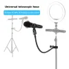 Microphones Universal Microphone Mobile Phone Tablet Stand Bracket Holders Hose Adjustable Clip Shockproof Frame Tripod Accessories