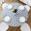 Panno da tavolo omaxy copertina rotonda in flanella con tovaglia elastica impermeabile per decorazione per feste campeggio da picnic