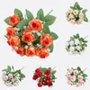 Decorative Flowers Artificial Flower Rose Small Wedding Scene Decoration Home Bouquet Garden Fresh