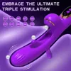 Rabbit Patting Dildo Vibrator for Women Clitoris Nipple Sucking Stimulator Vagina Massager Vrouw Sucker volwassenen Sex Toy 240403