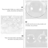 Flores decorativas 95 PCs Torus de chocolate Truffle Candy Candy Copo Clear Muffin Suporte de acrílico Decor transparente de plástico de invólucro