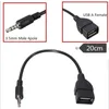 CAR AUX Konwersja kabel USB CD odtwarzacz MP3 Audio kabel 3,5 mm audio okrągłe głowica t wtyczka w kształcie litery T, aby podłączyć do dysku U dysk