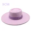 9cm wide brim bowknot bowler hat ladies elegant retro style British woolen jazz autumn and winter solid color Panama 240417