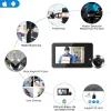 Sonnette de portes Smart Tuya WiFi Puphole Camera 1080p 2.4g Automatique Porte de détection Caméra oculaire de 4,3 pouces Visionneuse de porte numérique Dorbe à la maison à la maison