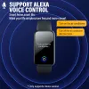 Watches 2022 Ny 1.47 '' Health Smart Watch med Alexa Buildin Blood Oxygen Monitor UV Intensitet Test Sport Smartwatch för män Kvinnor