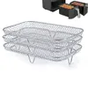 Air Fryer Accessories Barbecue Rack Three-layer Mesh Oven Accessories BBQ Gril Baking Cooker Accessories Cooking Tools 240329