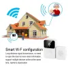 Deurbel 2022 x9 Video deurbel 5g dubbele wifi buitendeur bell waterdichte IP65 batterij intercom smart home draadloze deur telefooncamera