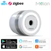 Detector Tuya Zigbee3.0 Sensor de fumaça Proteção contra incêndio Detector de fumaça Sistema de segurança doméstica Sistema de segurança Os bombeiros suportam o aplicativo Smart Life