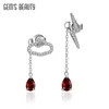 Stud Earrings GEM'S BALLET Women Earring Silver Needles Tassels Design Garnet Eardrop Exquisite Dangle Luxury Fine Jewelry