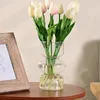 Vases décoratives en verre Vase Vase rétro rétro floral transparent Hydroponic Home Accessories Decoration Cadeau