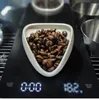 TEA SCOOPS Kaffebönor som väger Tray Powder Power Dish Ceramic Meaturing Cup Kök Tillbehör Lagringslåda Kylplattor