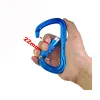 Accessoires 30kn roche l'escalade verrouillage automatique carabiner bleu dhaped maître karabiner crochet pour l'escalade de l'arboriste de l'alpinisme de la bavage à l'escalade