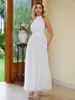 Lässige Kleider sexy sexy durch weiße maxi sommer sommer women luxury geburtstag mesh Hochzeitsfeier elegant langen Abend Vestidos