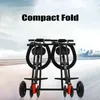 Stroller Parts Foldable Twins Tricycle With Adjustable Back Pushbar High Carbon Frame Portable 2 Kids Light Cart Of PU Wheel