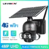 Kameras Ls Vision Security Kamera Wireless Solar Outdoor WiFi /4G Überwachungskameras 4MP PTZ Color Night PIR Bewegung Erkennung IP66