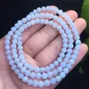 Dekorativa figurer 5mm Natural Blue Lace Agate Armband Kvinnor Fashion Round Stone Elegant Healing Strand Bangles Wristband Gift 1st