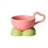 Mokken Contrast Color Cup en Saucer Combinatie Huishouden Koffie Design Sense Afternoon Tea Ceramic